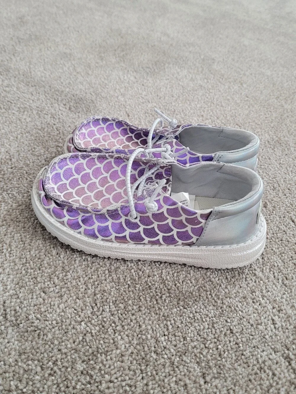 Hey Dude Kids Wendy Funk Purple Slip On Shoes Size 9